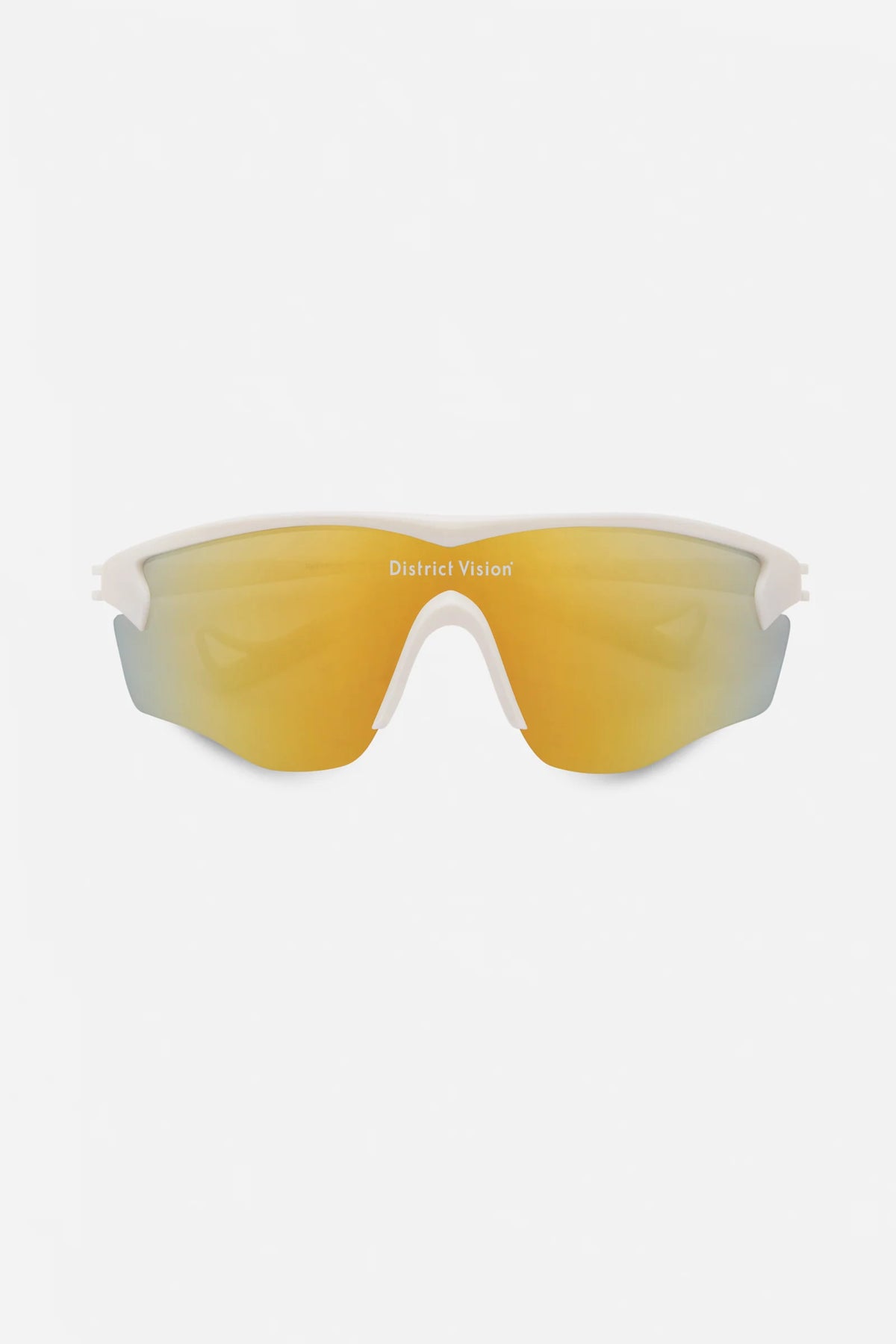 District Vision Junya Racer — White/D+ Amber Mirror