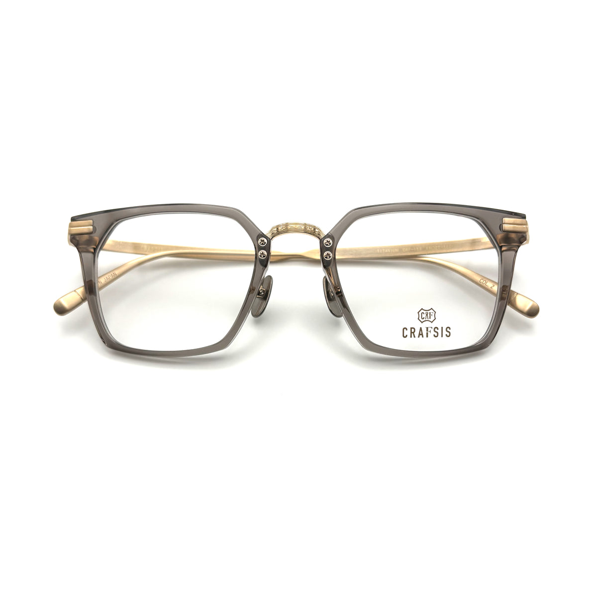 Crafsis CRF-159 COL.02 — Clear Smoke/Shirring Gold