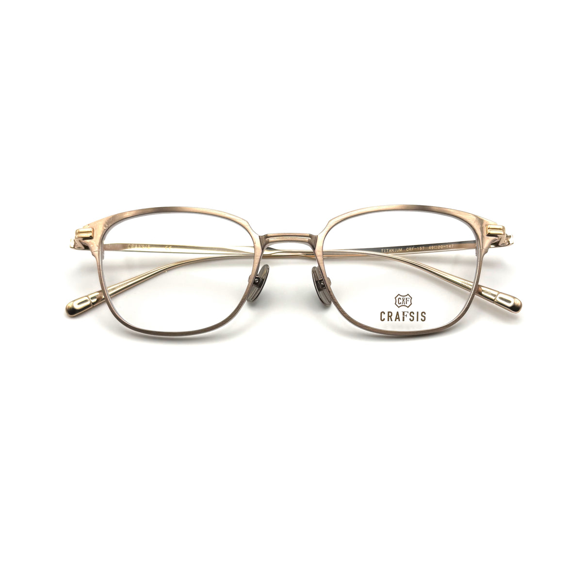 Crafsis CRF-157 COL.01 — White Gold/Shirring Yellow Gold