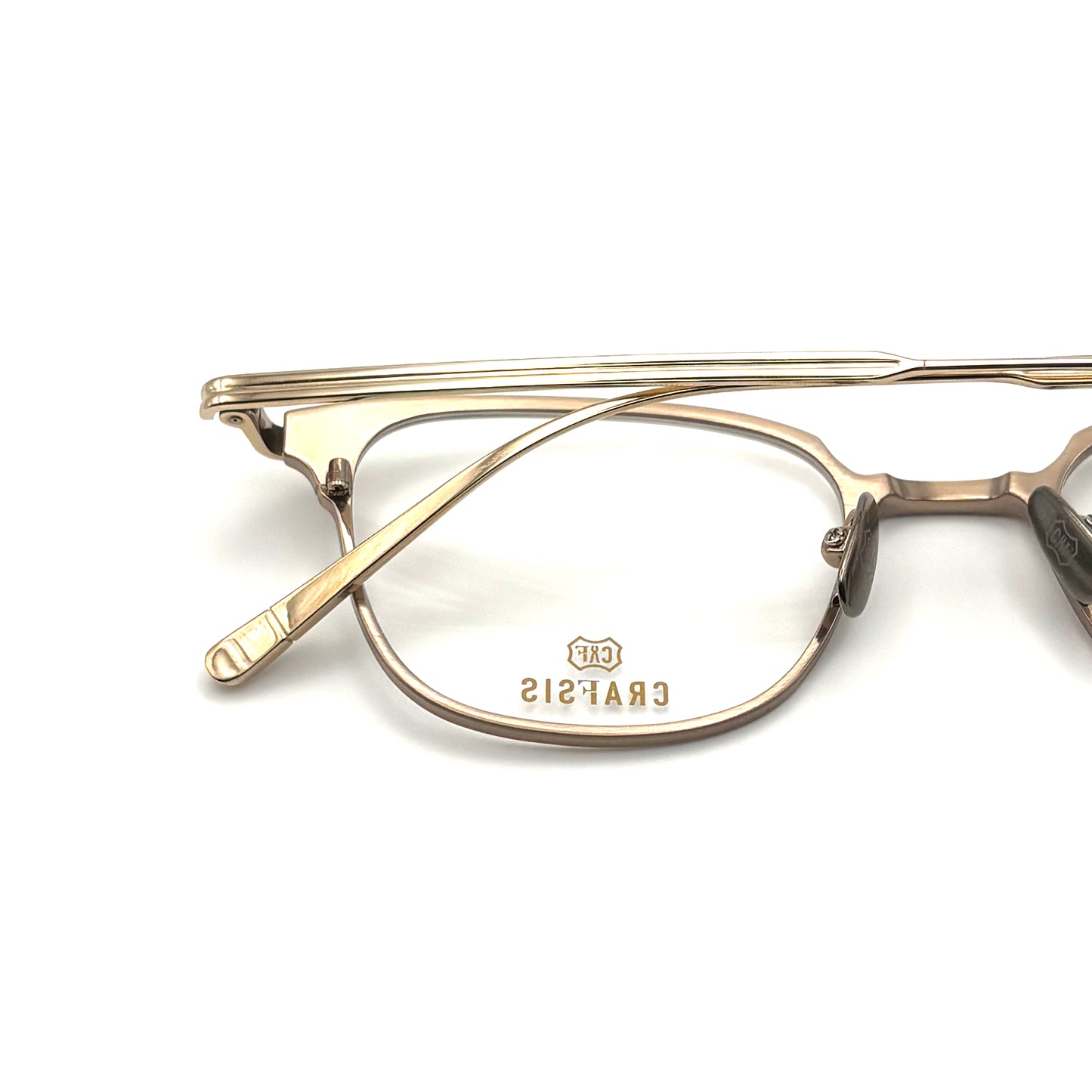 Crafsis CRF-157 COL.01 — White Gold/Shirring Yellow Gold