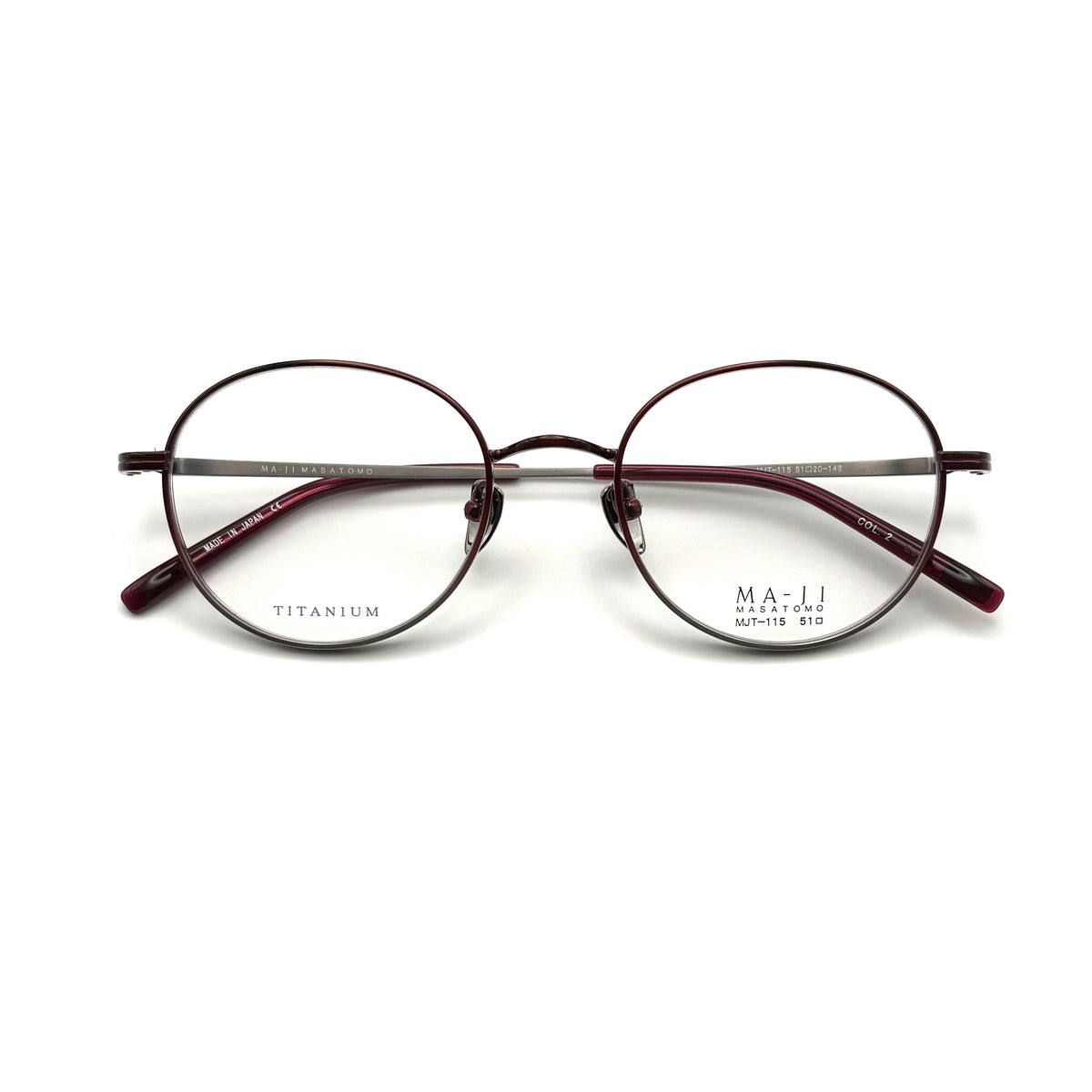 Ma-ji Masatomo MJT-115 COL. 02 — Shirring Grey/Shirring Bordeaux