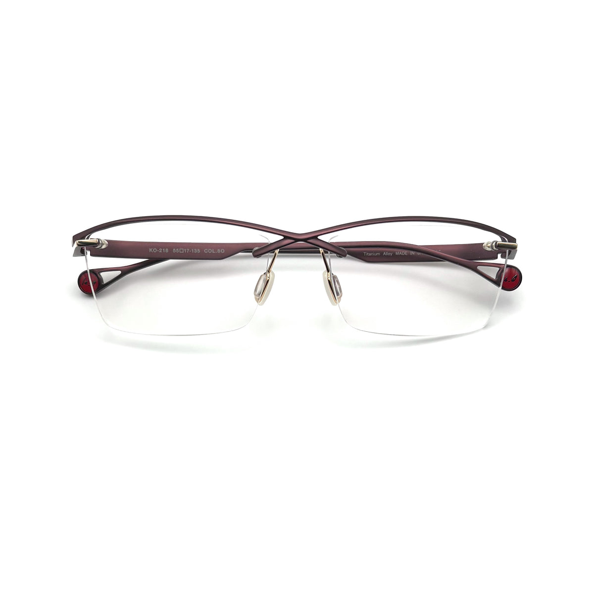 Ken Okuyama KO-218 — Matte Bordeaux/Gold