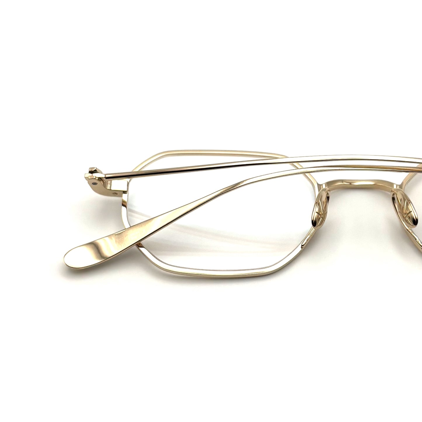 Yuichi Toyama Nathan (U-180) Col.01 — White Gold — Eyeglasses by Yuichi Toyama - image 2