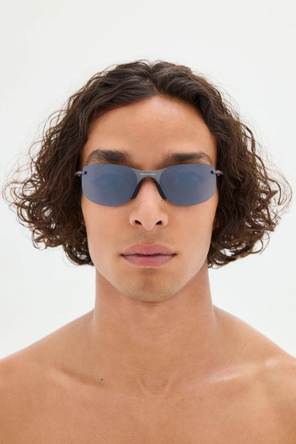 District Vision Miho Windstream Ti — Graphite/D+ Onyx Mirror — Sunglasses by District Vision - image 4