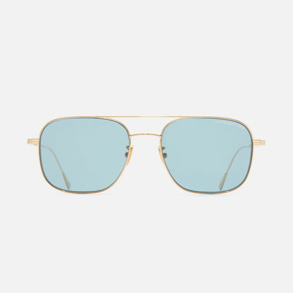 Cutler & Gross 0003 Aviator Sunglasses-Gold 18k