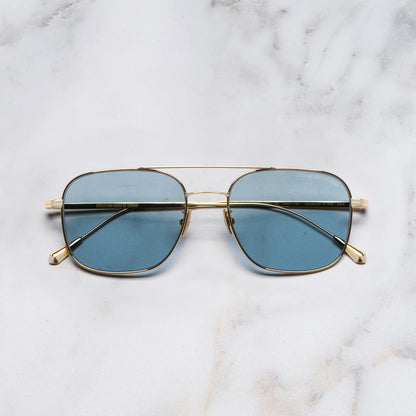 Cutler & Gross 0003 Aviator Sunglasses-Gold 18k