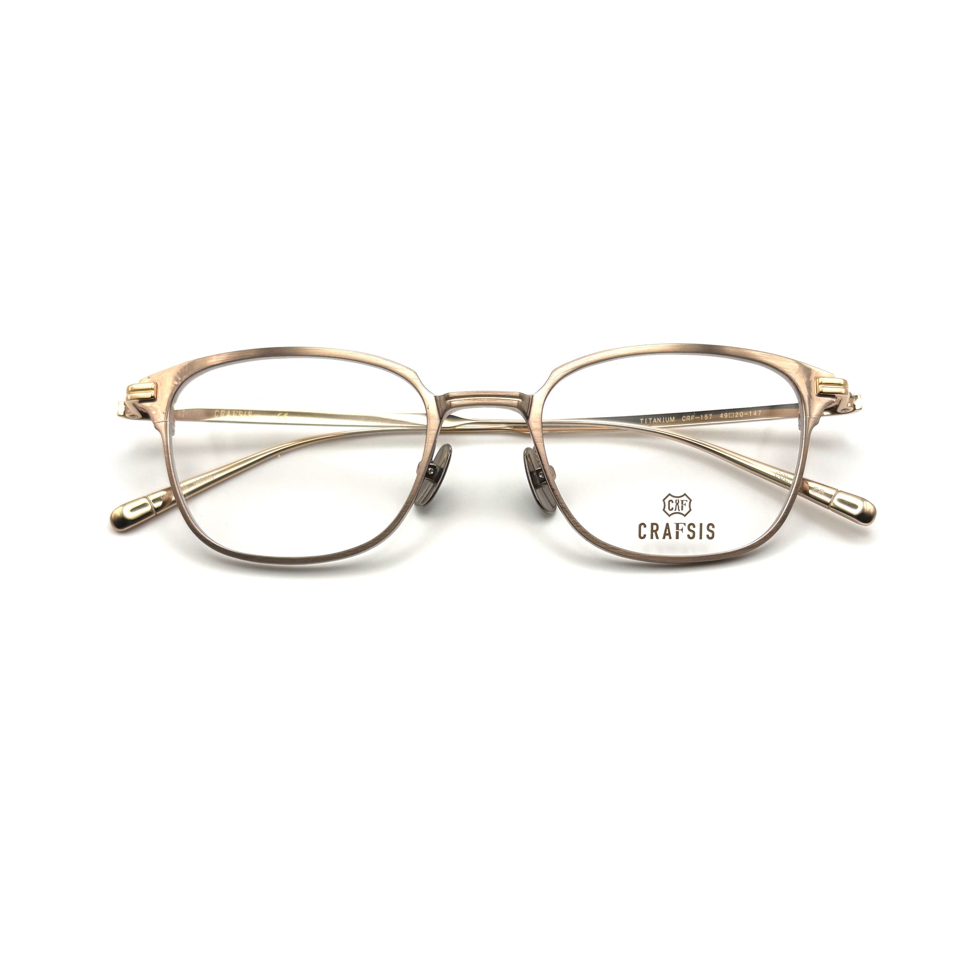 Crafsis CRF-157 COL.01 — White Gold/Shirring Yellow Gold