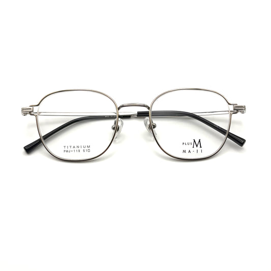 Ma-ji Masatomo PMJ-119 COL. 02 — IP Light Grey/Gold — Eyeglasses by Ma-ji Masatomo - image 1