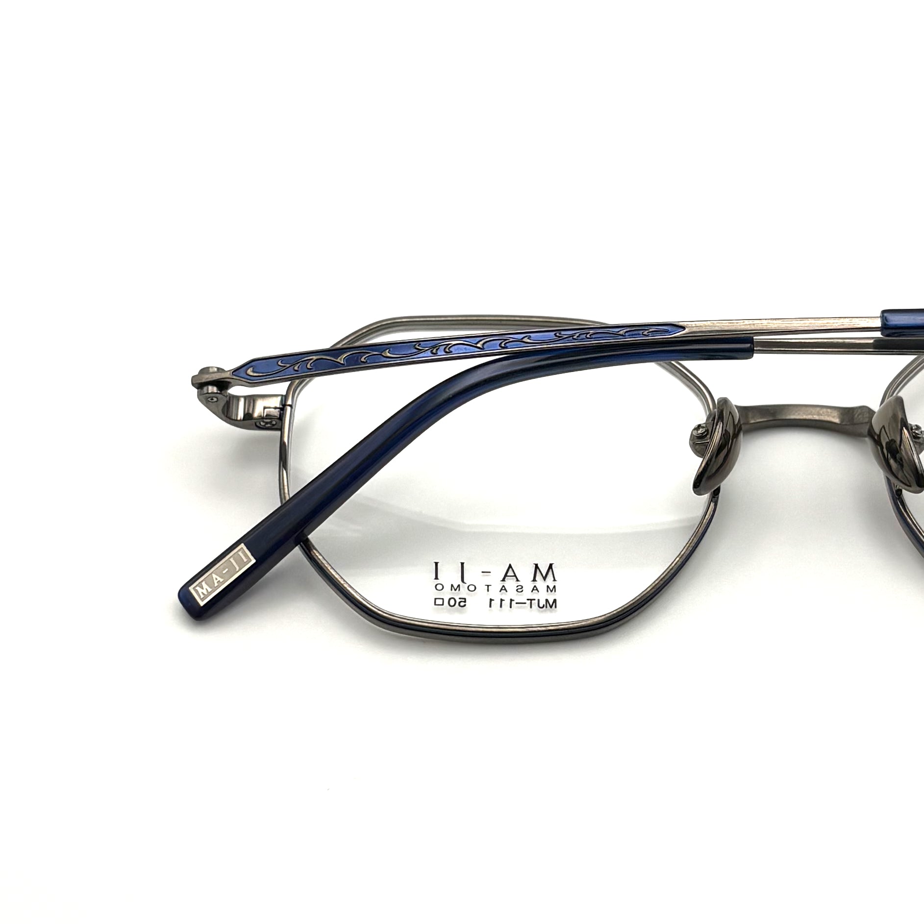 Ma-ji Masatomo MJT-111 COL. 03 — Shirring Grey/Shirring Navy Blue