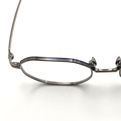 Ma-ji Masatomo MJT-111 COL. 03 — Shirring Grey/Shirring Navy Blue
