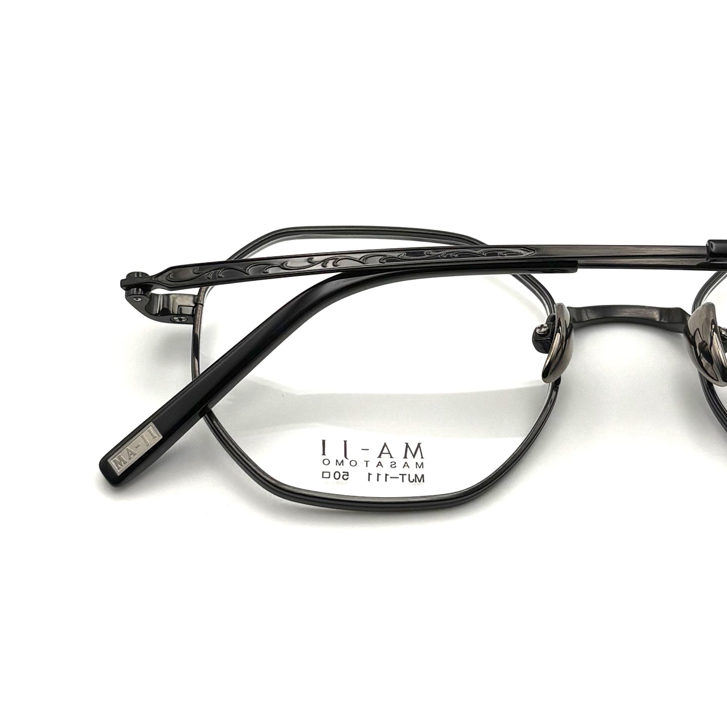 Ma-ji Masatomo MJT-111 COL. 04 — IP Shirring Gunmetal/Black