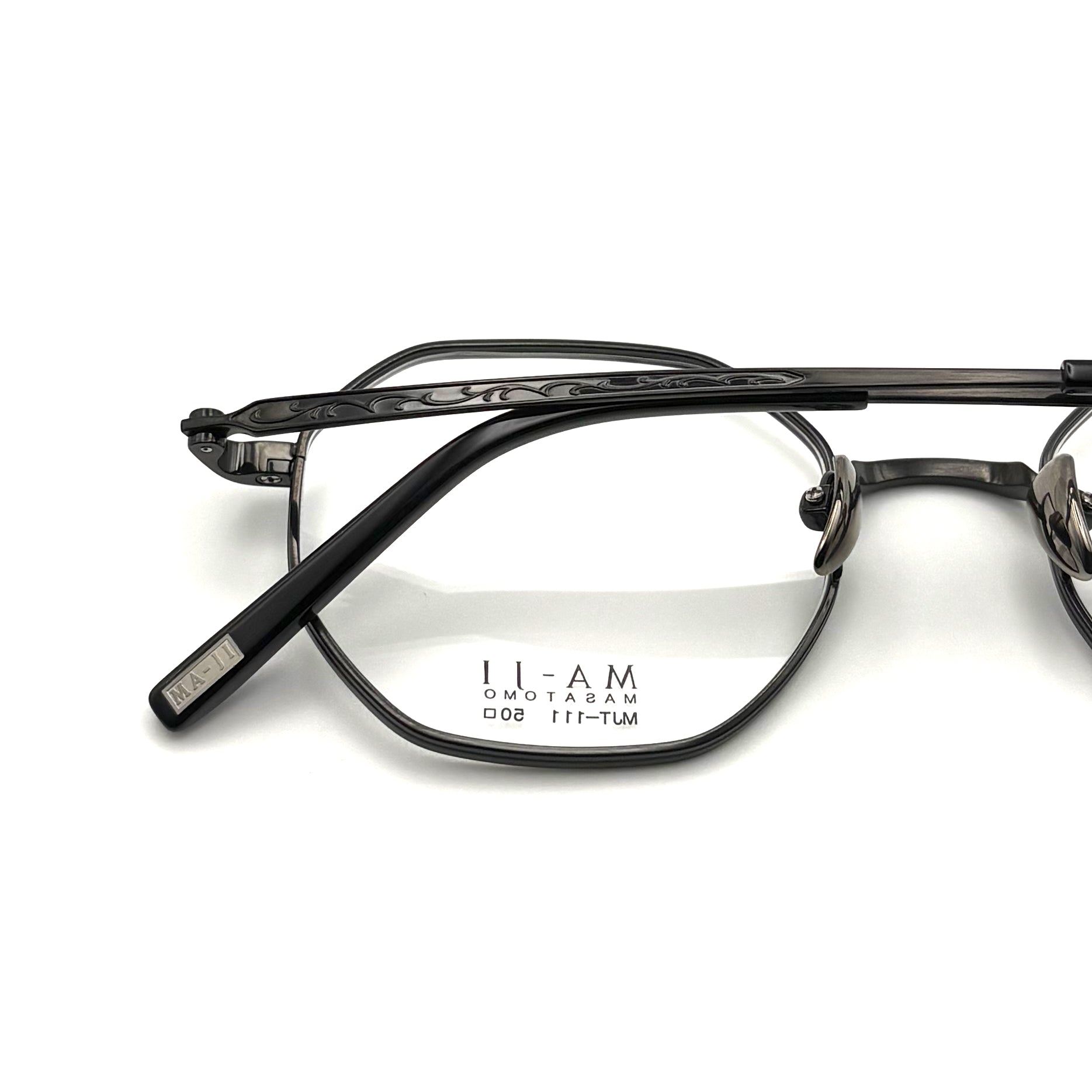 Ma-ji Masatomo MJT-111 COL. 04 — IP Shirring Gunmetal/Black