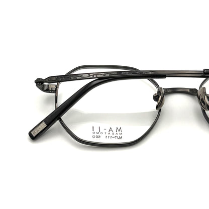 Ma-ji Masatomo MJT-111 COL. 04 — IP Shirring Gunmetal/Black