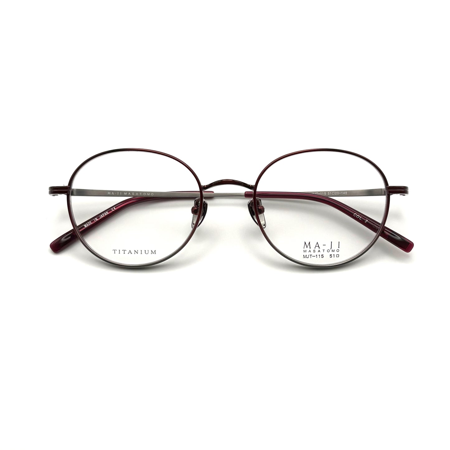 Ma-ji Masatomo MJT-115 COL. 02 — Shirring Grey/Shirring Bordeaux