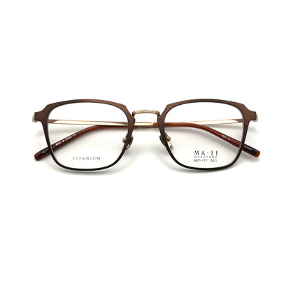Ma-ji Masatomo MJT-117 COL. 03 — Shirring Orange Gold/Matte Dark Brown