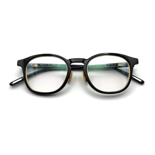 Yuichi Toyama HKG (U-121) Col.01 — Black/Gold — Eyeglasses by Yuichi Toyama - image 1
