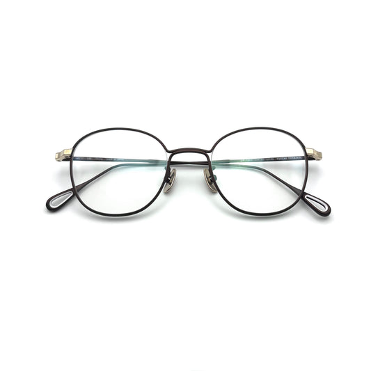 Yuichi Toyama Georg (U-165) Col.02 — Matte Brown/Gold — Eyeglasses by Yuichi Toyama - image 1