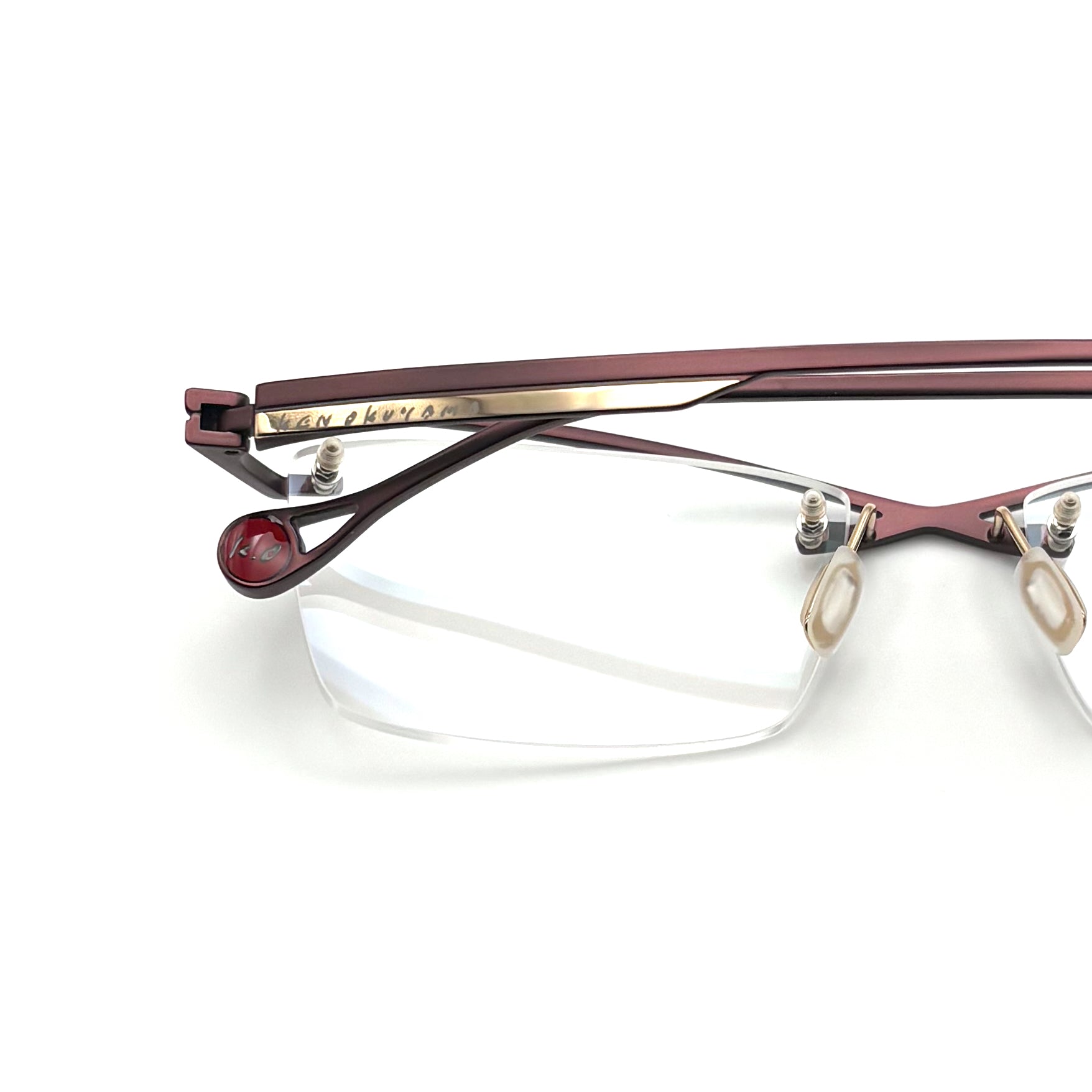 Ken Okuyama KO-218 — Matte Bordeaux/Gold