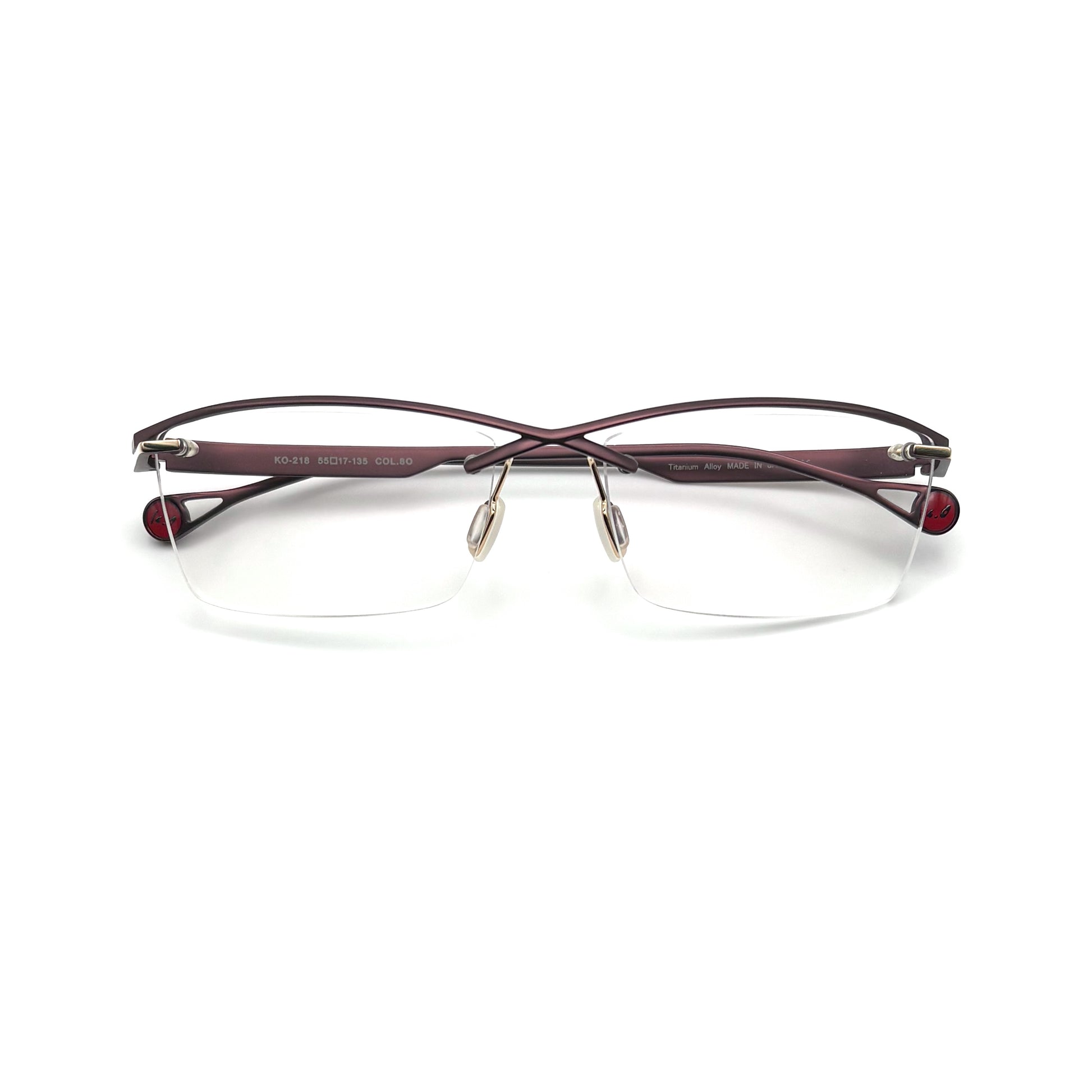 Ken Okuyama KO-218 — Matte Bordeaux/Gold