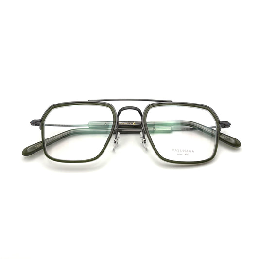 Masunaga GMS 130 Col. 38 — Green — Eyeglasses by Masunaga - image 1