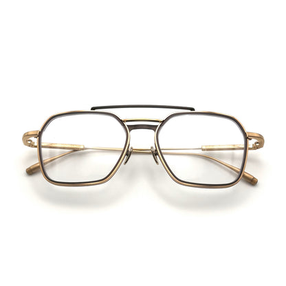 Masunaga K3 Clematis Col. 21 — Gold/Brown — Eyeglasses by Masunaga - image 1