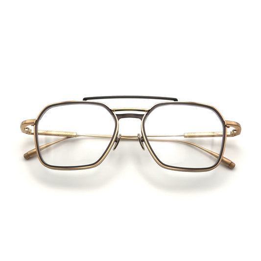 Masunaga K3 Clematis Col. 21 — Gold/Brown — Eyeglasses by Masunaga - image 1