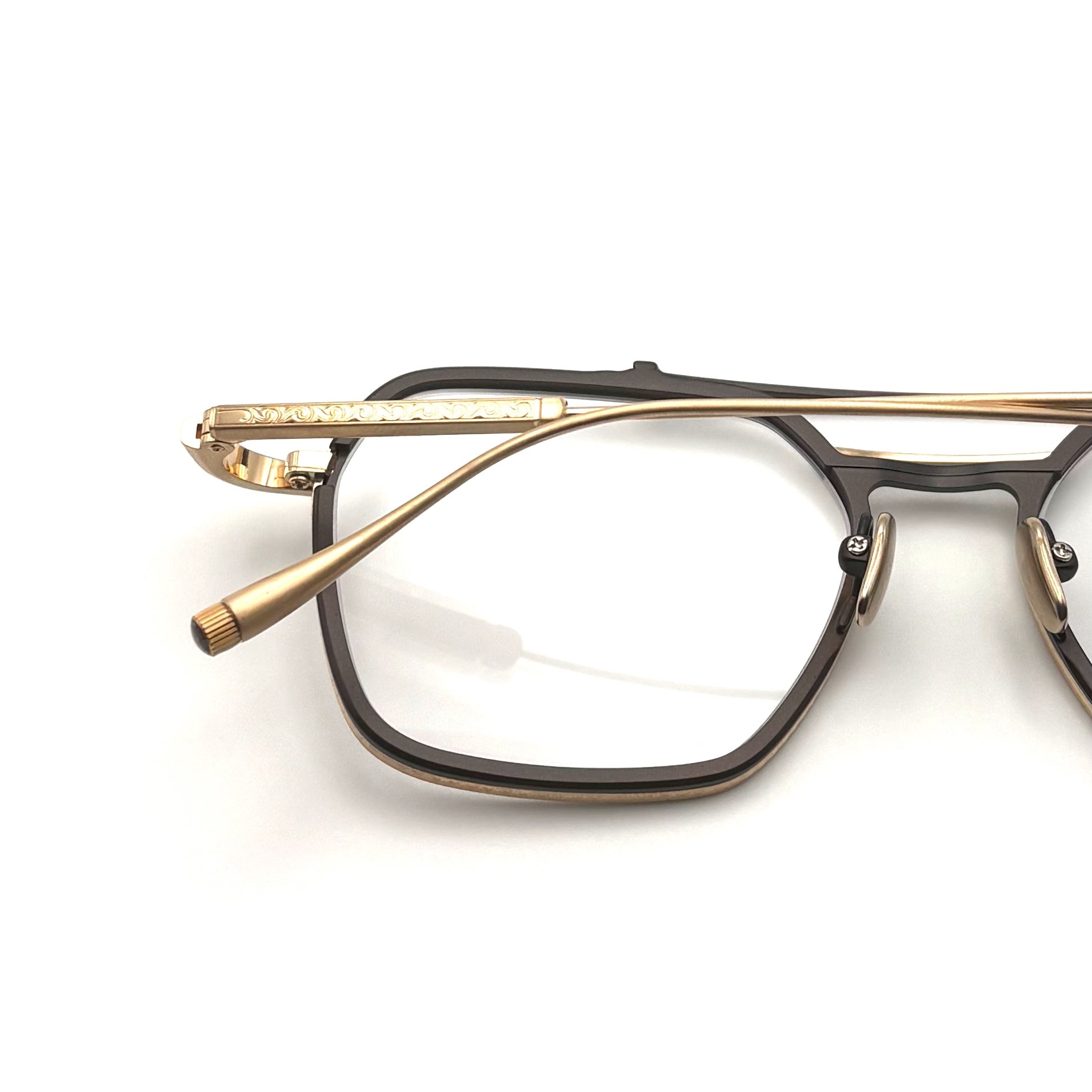 Masunaga K3 Clematis Col. 21 — Gold/Brown — Eyeglasses by Masunaga - image 2