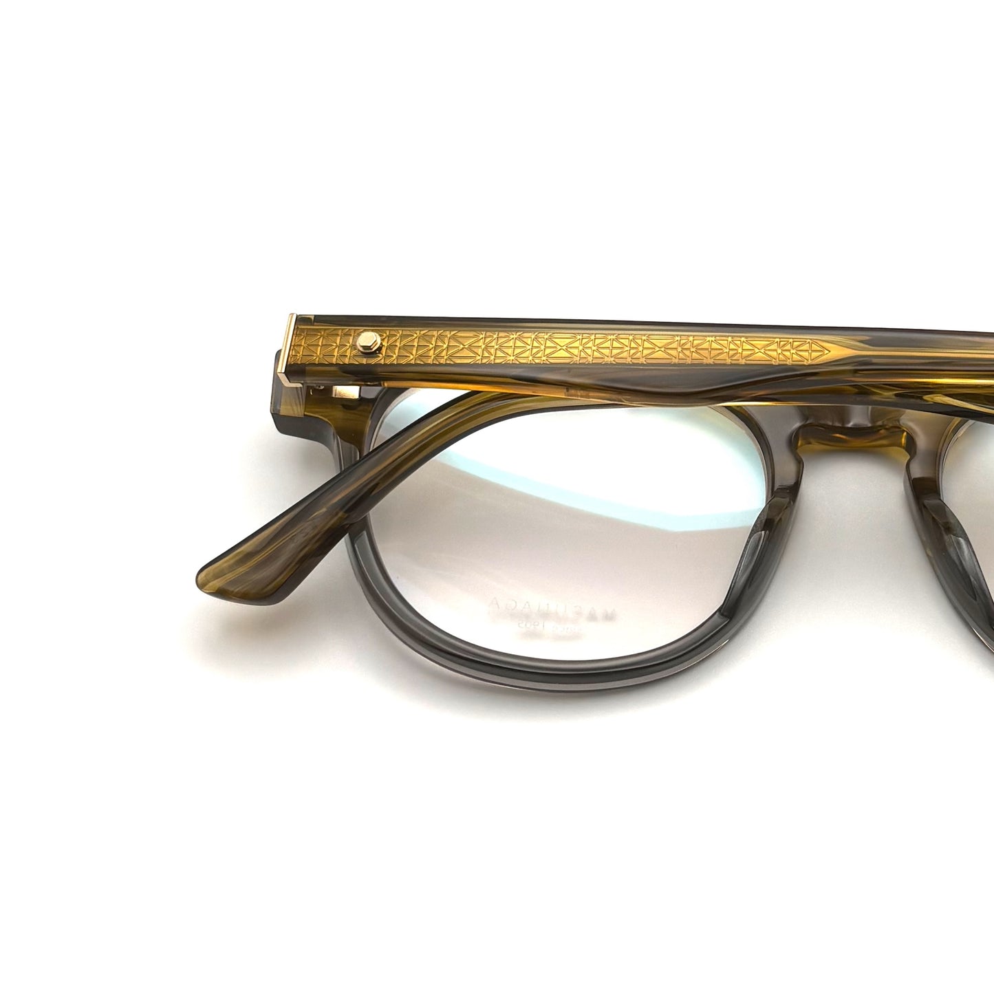 Masunaga 105 Col. 23 — Brown — Eyeglasses by Masunaga - image 2