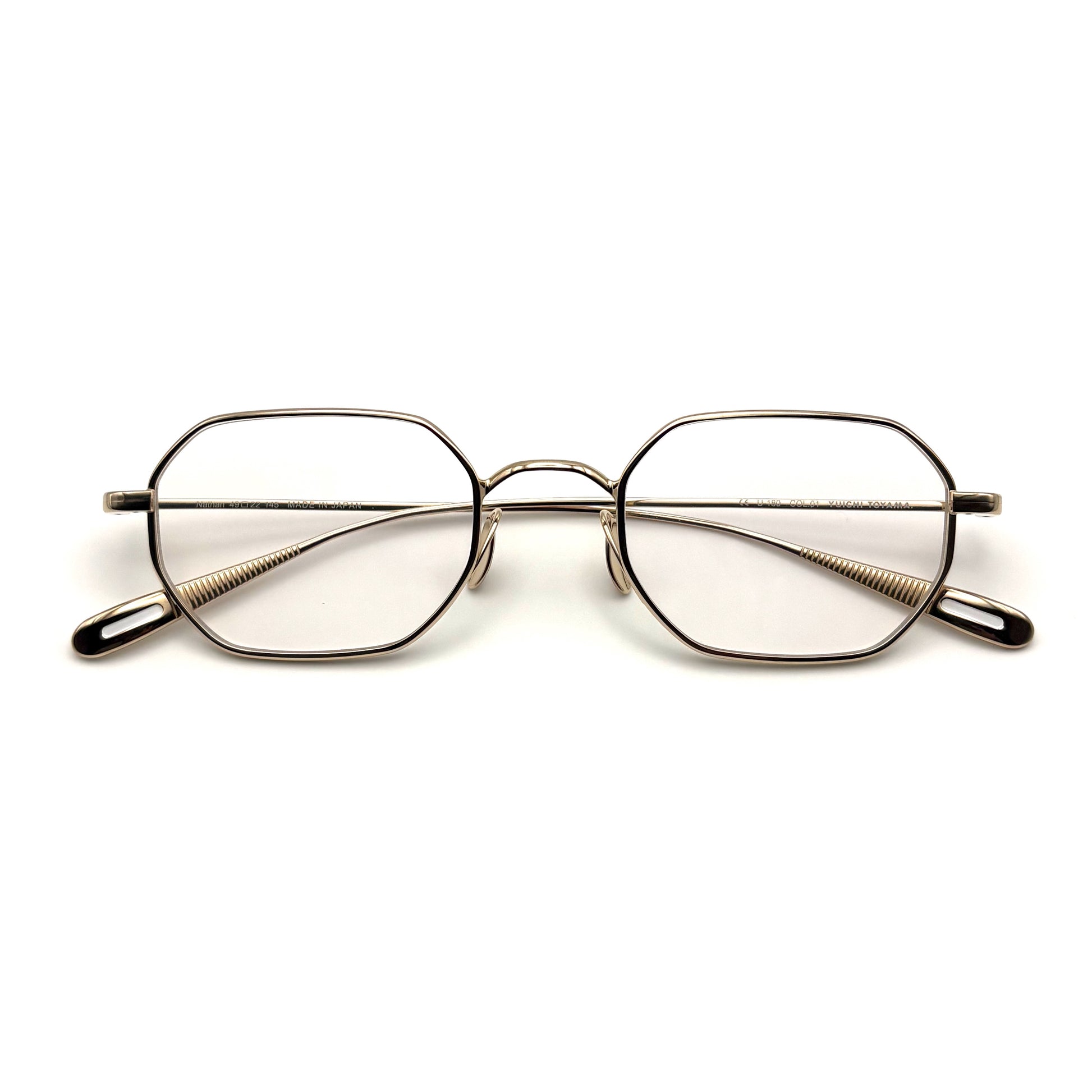 Yuichi Toyama Nathan (U-180) Col.01 — White Gold — Eyeglasses by Yuichi Toyama - image 1
