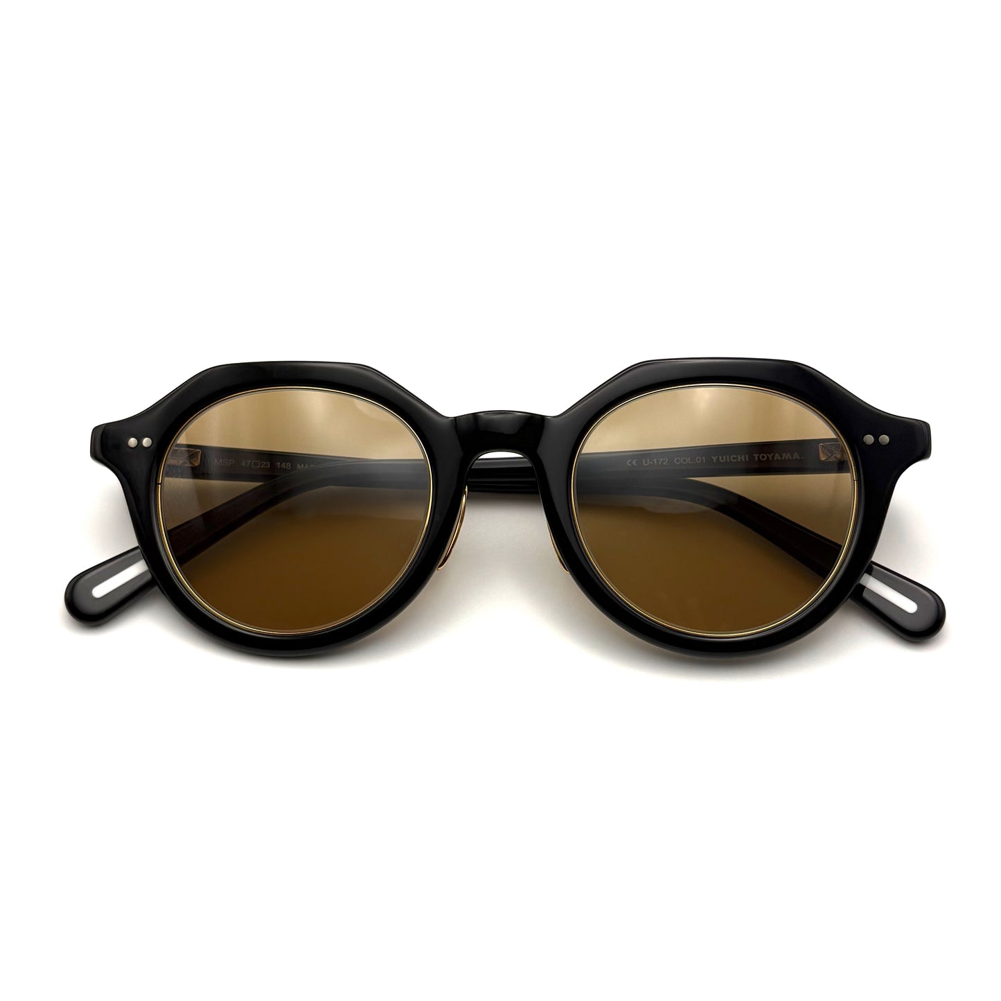 Yuichi Toyama MSP (U-172) SG Col.01 — Black/Gold — Sunglasses by Yuichi Toyama - image 1