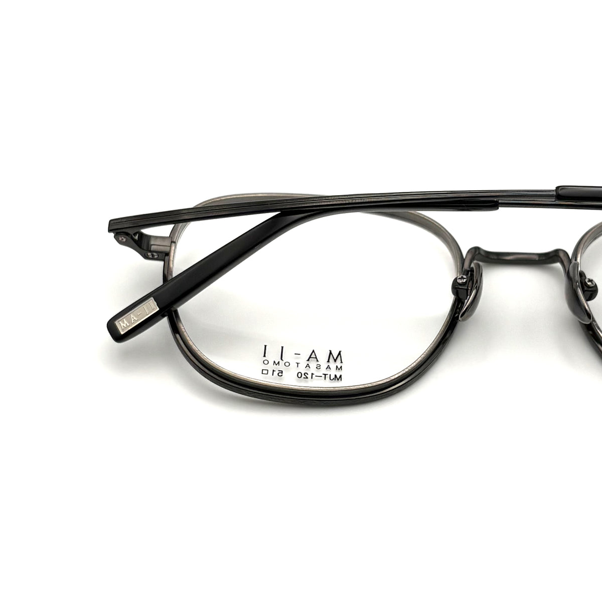 Ma-ji Masatomo MJT-120 COL. 04 — IP Black (IP Shirring Light Grey)