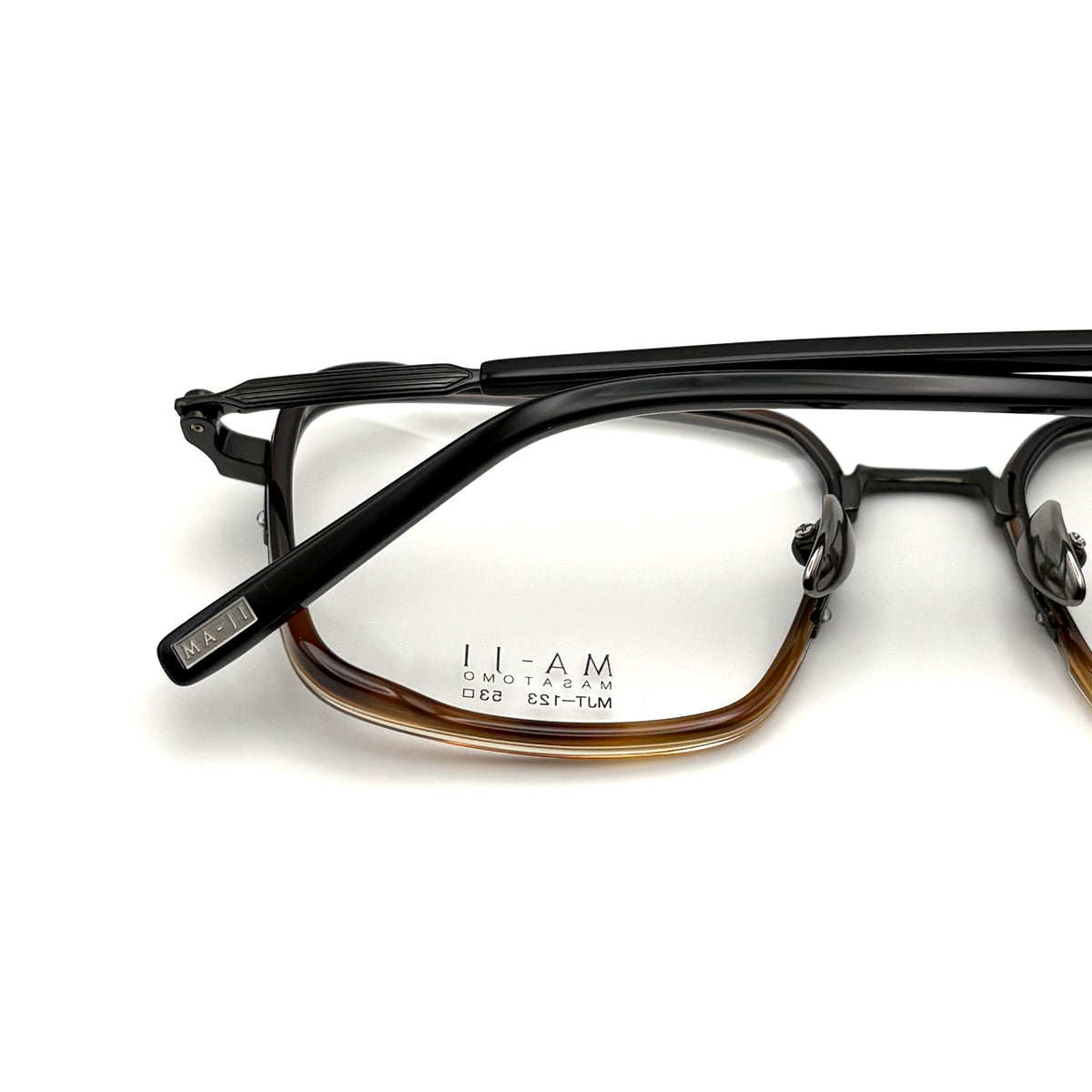 Ma-ji Masatomo MJT-123 COL. 04 — IP Black (Black Brown Demi Half)