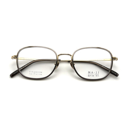 Ma-ji Masatomo MJT-120 COL. 02 — IP Gold (IP Silver) — Eyeglasses by Ma-ji Masatomo - image 1