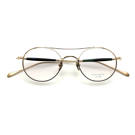 Masunaga GMS-132T Col. 21 — Gold — Eyeglasses by Masunaga - image 1