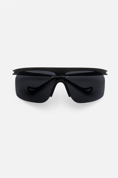District Vision Konoha Sun Sprinter — Black/D+ Onyx Mirror — Sunglasses by District Vision - image 1